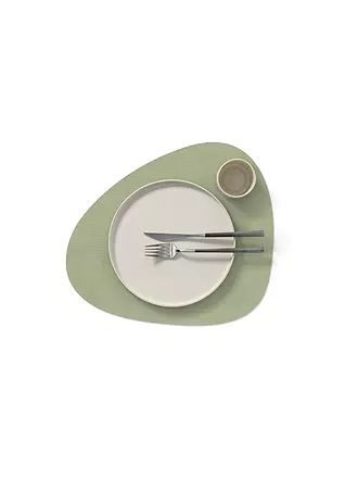 LIND DNA | Set de table 37x44cm CORDUROY OVAL | olive